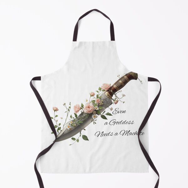 Item preview, Even a Goddess Needs a Machete – Feminine and Fierce Floral Machete Art Prin designed and sold by Mintalize.