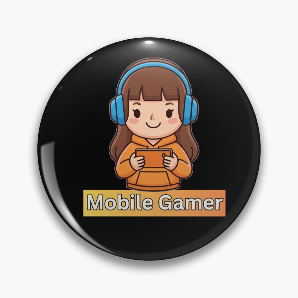 Item preview, Cute Mobile Girl Gamer – Cartoon Gameplay designed and sold by Rasheedaholik.