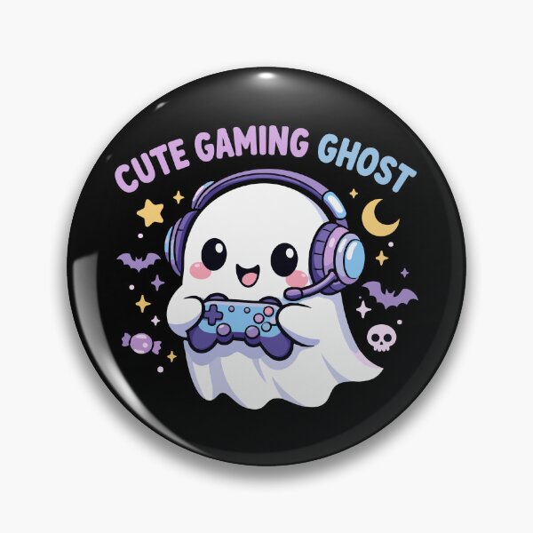 Item preview, Cute Gaming Ghost – Kawaii Gamer Halloween Design designed and sold by Ben-Biga.