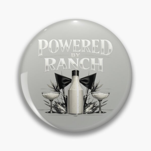 Item preview, powered-by-ranch-funny-luxury-foodie-shirt designed and sold by POD DYNASTY.