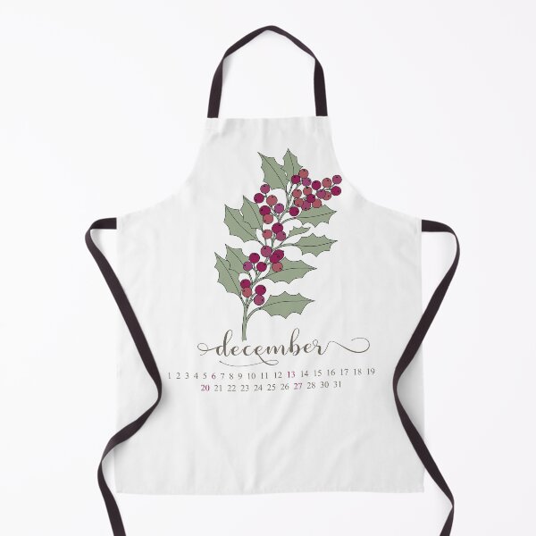 Item preview, December Birth Month Flower - Holly & Berries Calendar Art designed and sold by storieslanguage.