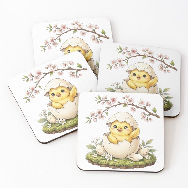 Item preview, Awakening to Life: A Chick's First Breath Under the Cherry Blossoms designed and sold by CHRIST5000.