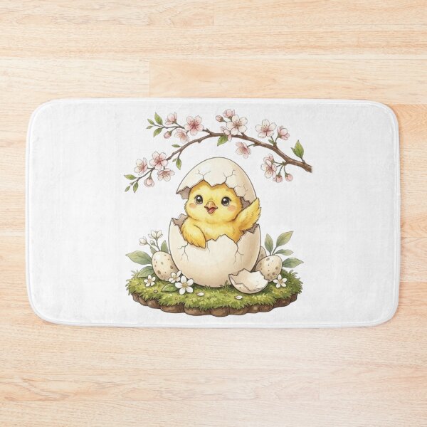 Item preview, Awakening to Life: A Chick's First Breath Under the Cherry Blossoms designed and sold by CHRIST5000.