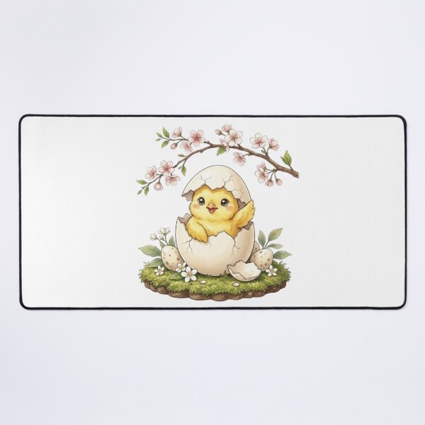 Item preview, Awakening to Life: A Chick's First Breath Under the Cherry Blossoms designed and sold by CHRIST5000.