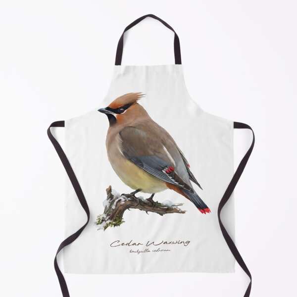 Item preview, Cedar Waxwing on Snowy Branch designed and sold by Takeda-art.