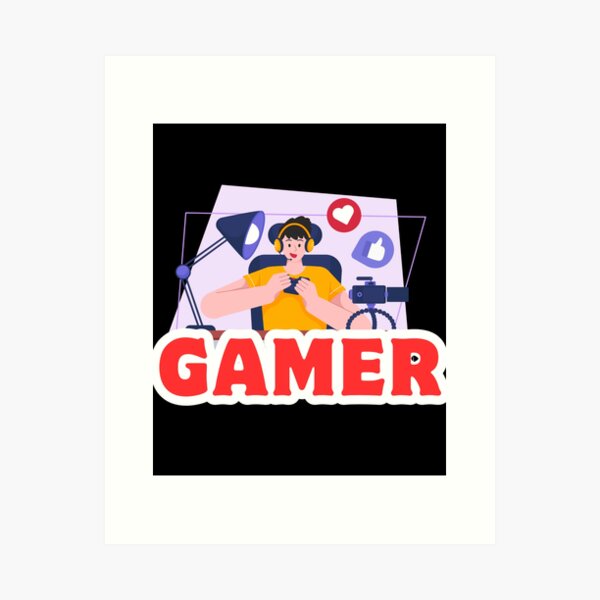 Item preview, Cute Girl Gamer – Streaming Setup, Cartoon Gaming & Social Media designed and sold by Rasheedaholik.