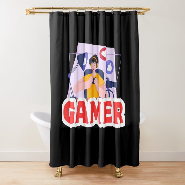 Item preview, Cute Girl Gamer – Streaming Setup, Cartoon Gaming & Social Media designed and sold by Rasheedaholik.
