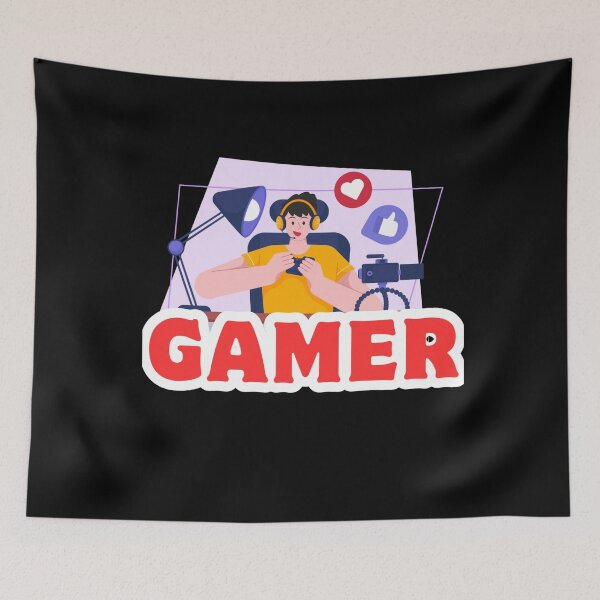 Item preview, Cute Girl Gamer – Streaming Setup, Cartoon Gaming & Social Media designed and sold by Rasheedaholik.