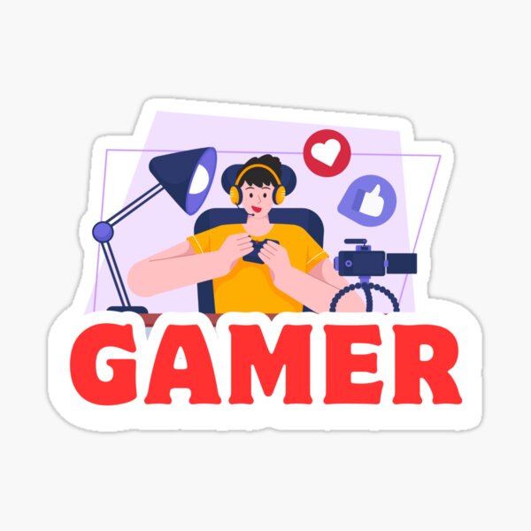 Item preview, Cute Girl Gamer – Streaming Setup, Cartoon Gaming & Social Media designed and sold by Rasheedaholik.