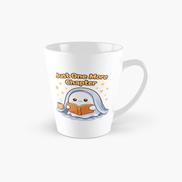 Item preview, Just One More Chapter – Cute Ghost Reading Book Kawaii Sticker designed and sold by Ben-Biga.