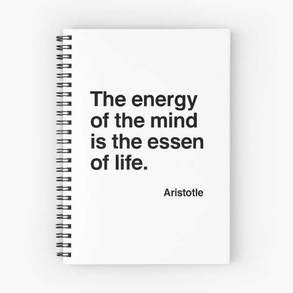 Item preview, Energy Of The Mind Aristotle Philosophy Wisdom Quote (Black Font) designed and sold by TshirtsLabs.