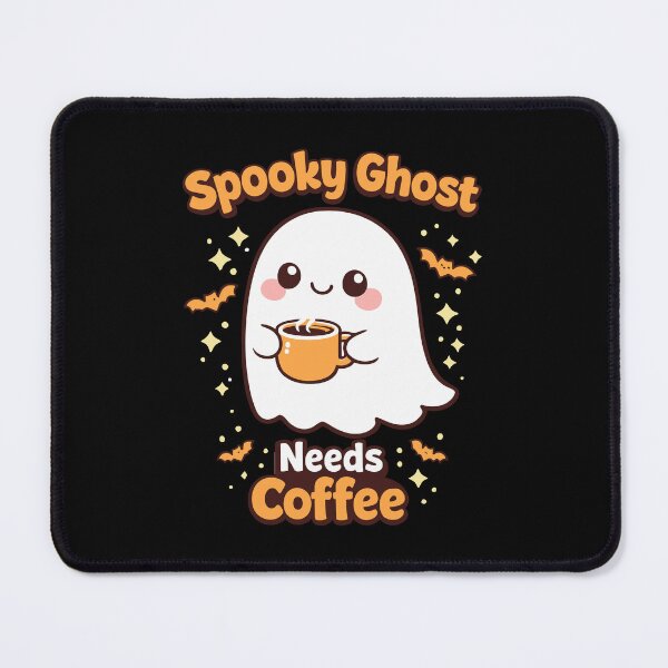 Item preview, Spooky Ghost Needs Coffee – Cute Ghost Coffee Kawaii Sticker designed and sold by Ben-Biga.