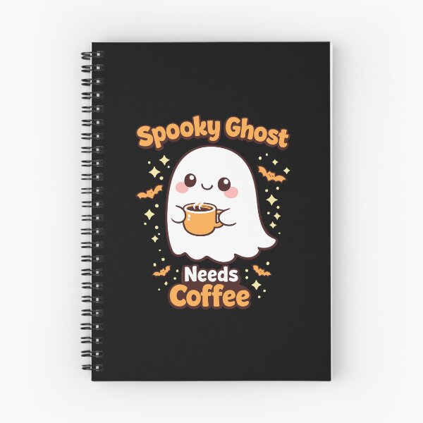 Item preview, Spooky Ghost Needs Coffee – Cute Ghost Coffee Kawaii Sticker designed and sold by Ben-Biga.