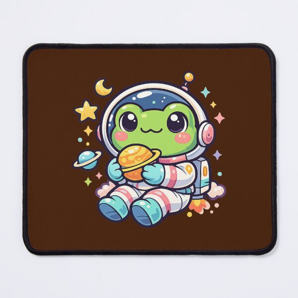 Item preview, Cute Frog Astronaut Floating in Space Cartoon designed and sold by PMestore.