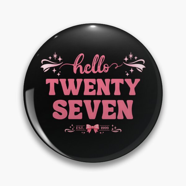 Item preview, Hello 27 Coquette Birthday – Cute Pink Bow Aesthetic 27th Birthday Girl Design designed and sold by Teetreasure2.