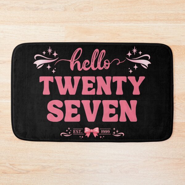 Item preview, Hello 27 Coquette Birthday – Cute Pink Bow Aesthetic 27th Birthday Girl Design designed and sold by Teetreasure2.