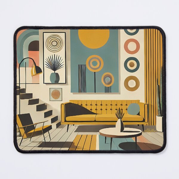 Item preview, Mid Century Modern Interior Design Desert Livingroom designed and sold by Lee Hiller Designs.