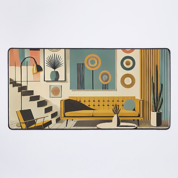 Item preview, Mid Century Modern Interior Design Desert Livingroom designed and sold by Lee Hiller Designs.