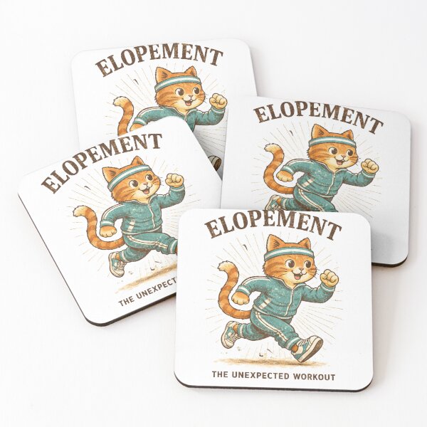 Item preview, Elopement The Unexpected Workout Funny Autism Elopement Cat , Autism Awareness Gift, Graphic Tee designed and sold by Inkvado.