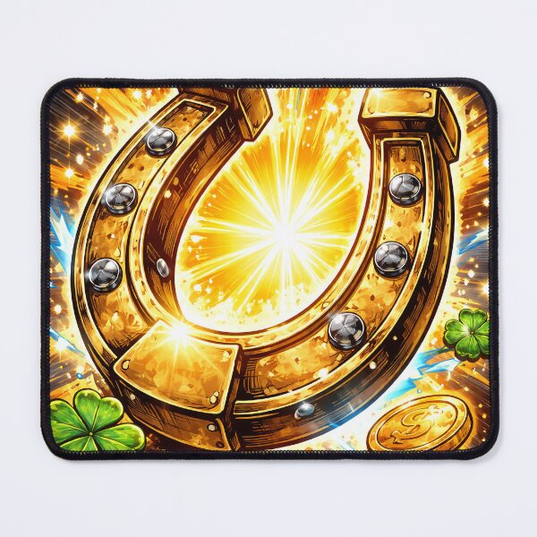 Item preview, Powerful Lucky Horseshoe Comic Art – Symbol of Fortune & Strength designed and sold by Bure-NS.