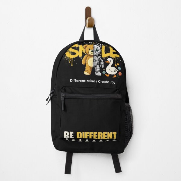 Item preview, Be Different Smile T-Shirt – Unique Minds Create Joy Graphic Tee designed and sold by KDesignCrafts.