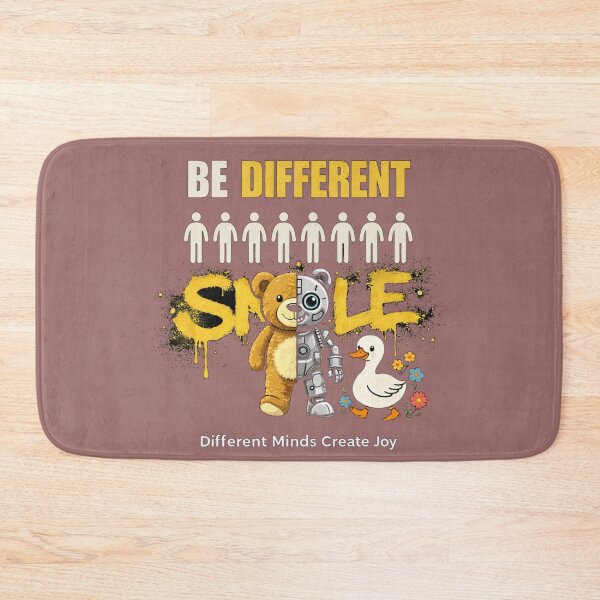 Item preview, Be Different Smile T-Shirt – Unique Minds Create Joy Graphic Tee designed and sold by KDesignCrafts.