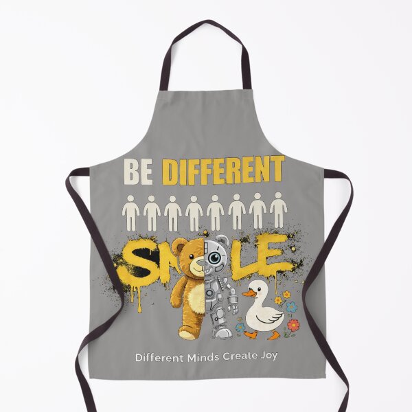 Item preview, Be Different Smile T-Shirt – Unique Minds Create Joy Graphic Tee designed and sold by KDesignCrafts.