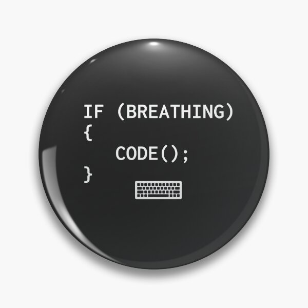 Item preview, If Breathing Code Funny Programmer designed and sold by KeremYurtseven.