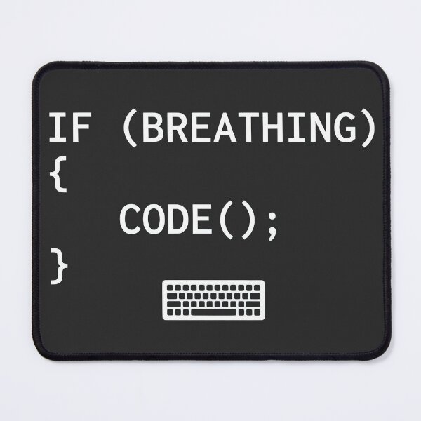 Item preview, If Breathing Code Funny Programmer designed and sold by KeremYurtseven.