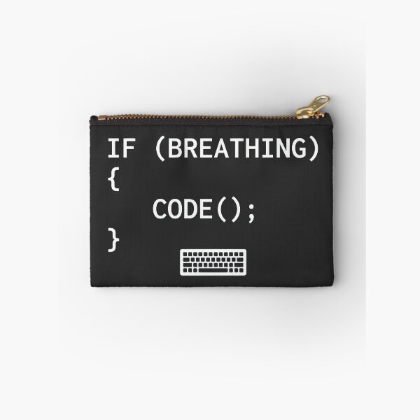 Item preview, If Breathing Code Funny Programmer designed and sold by KeremYurtseven.