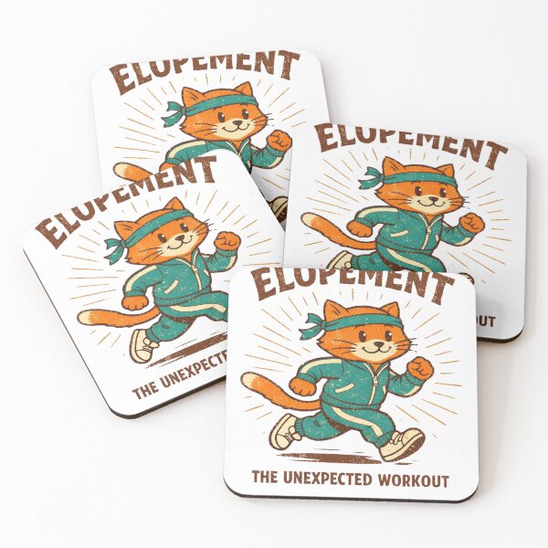 Item preview, Elopement The Unexpected Workout Funny Autism Elopement Cat , Autism Awareness Gift, Graphic Tee designed and sold by Inkvado.