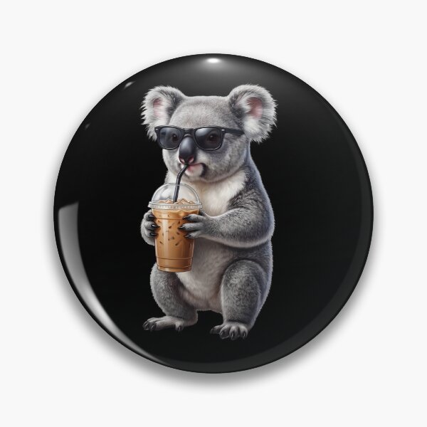 Item preview, Funny Koala Drinking Iced Coffee Meme Koala Lover designed and sold by TerryConnells.