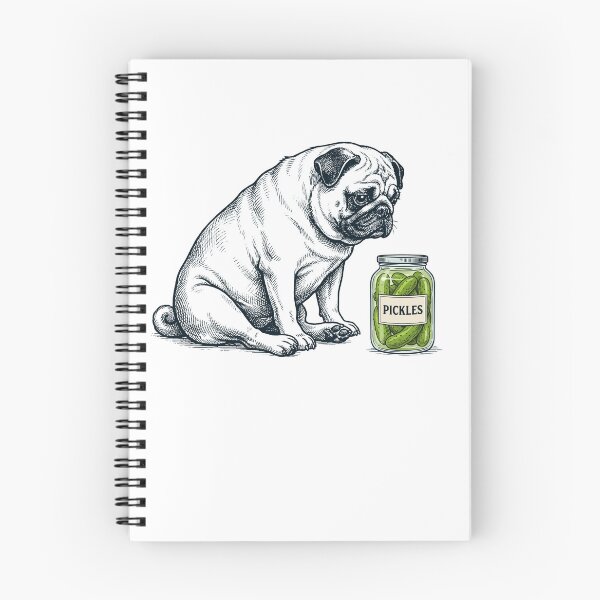 Item preview, Vinatge Pug Pickles Meme Dog Lover designed and sold by DoodleTortle.