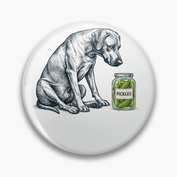 Item preview, Vinatge Rhodesian Ridgeback Pickles Meme Dog Lover designed and sold by DoodleTortle.