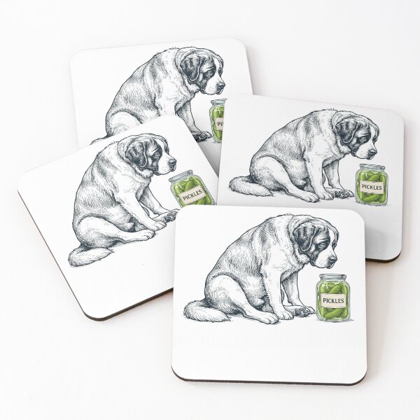 Item preview, Vinatge Saint Bernard Pickles Meme Dog Lover designed and sold by DoodleTortle.