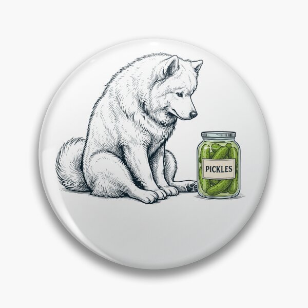 Item preview, Vinatge Samoyed Pickles Meme Dog Lover designed and sold by DoodleTortle.