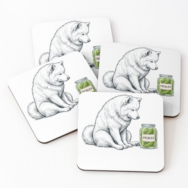 Item preview, Vinatge Samoyed Pickles Meme Dog Lover designed and sold by DoodleTortle.
