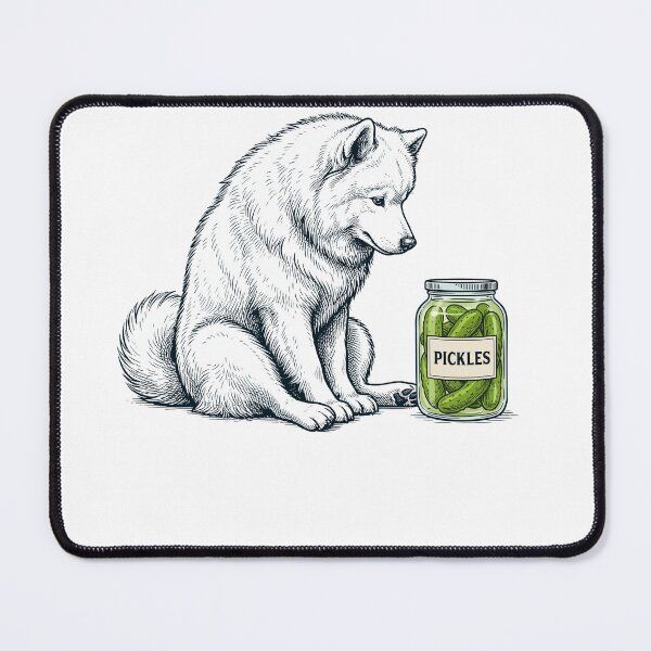 Item preview, Vinatge Samoyed Pickles Meme Dog Lover designed and sold by DoodleTortle.