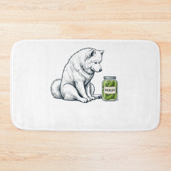Item preview, Vinatge Samoyed Pickles Meme Dog Lover designed and sold by DoodleTortle.