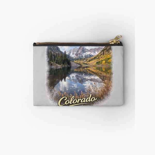 Item preview, Colorado Maroon Bells Mountain Lake Sticker – Vintage Travel Style designed and sold by SamEmbersLiving.