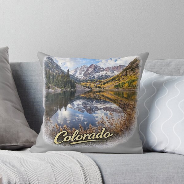 Item preview, Colorado Maroon Bells Mountain Lake Sticker – Vintage Travel Style designed and sold by SamEmbersLiving.