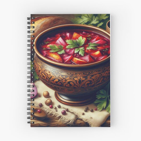 Item preview, Traditional Slavic Borsch - Rustic Kitchen Still Life Art designed and sold by RoshkaShop.