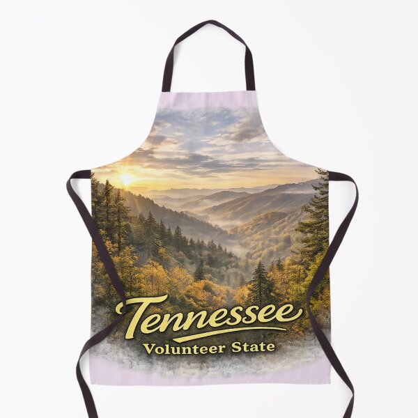 Item preview, Tennessee Volunteer State Vintage Travel Sticker | Great Smoky Mountains Sunset Landscape designed and sold by SamEmbersLiving.