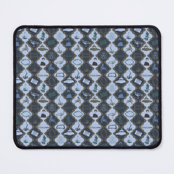 Item preview, Duluth Vertical Scallops on Blue & Khaki designed and sold by Digitalmyth's Designs.