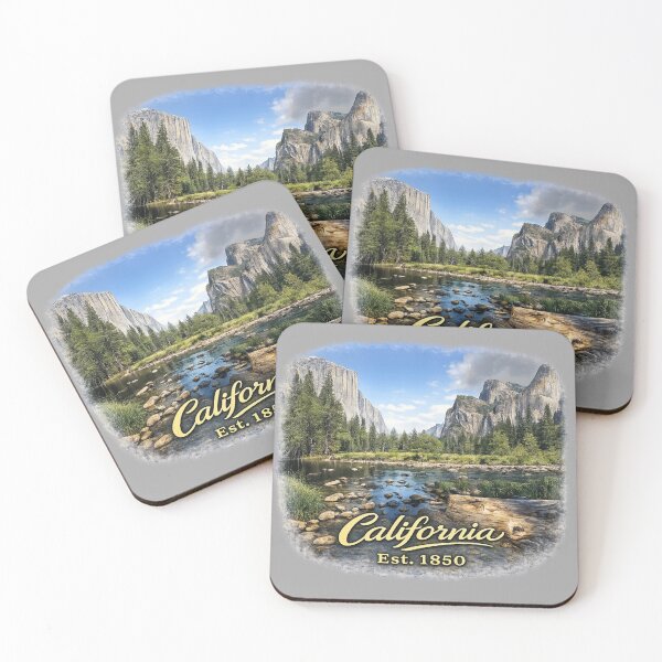 Item preview, California Yosemite Valley Vintage Travel Sticker | Yosemite National Park Landscape | California Est. 1850 designed and sold by SamEmbersLiving.