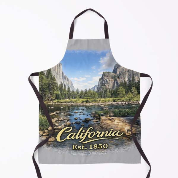 Item preview, California Yosemite Valley Vintage Travel Sticker | Yosemite National Park Landscape | California Est. 1850 designed and sold by SamEmbersLiving.