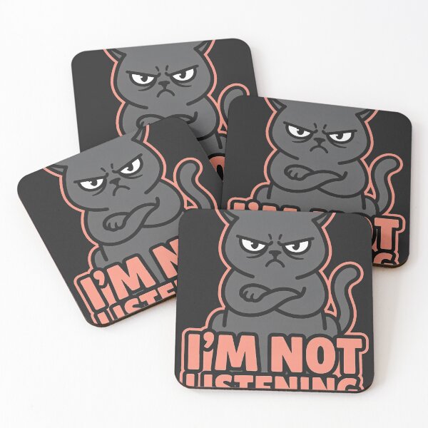 Item preview, I'm Not Listening Grumpy Cat designed and sold by KeremYurtseven.