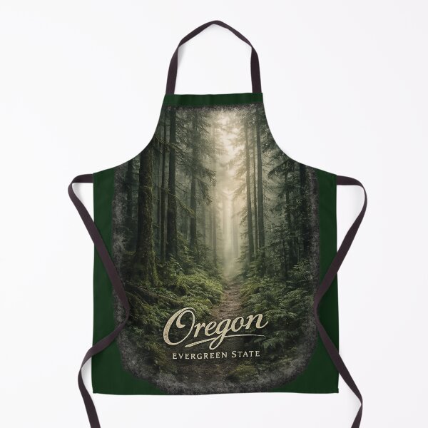 Item preview, Oregon Evergreen State Forest Vintage Travel Sticker | Pacific Northwest Pine Forest Nature Landscape designed and sold by SamEmbersLiving.