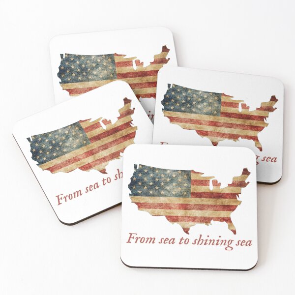 Item preview, From Sea to Shining Sea Retro USA Flag Design NEW designed and sold by Danver Thread and Sticker Company.