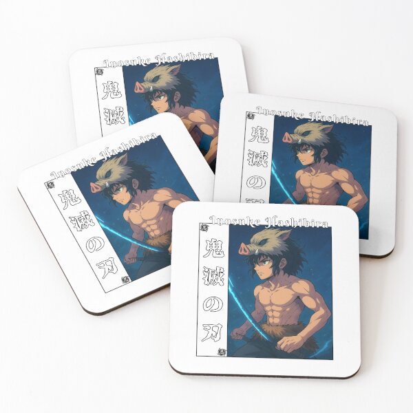 Item preview, Boar‑Mask Anime Warrior Profile – Fierce Fighter in Blue designed and sold by lamiarte.